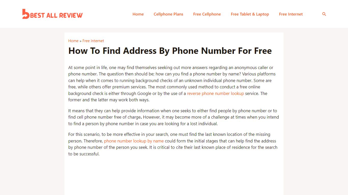 How To Find Address By Phone Number For Free - Best All Review